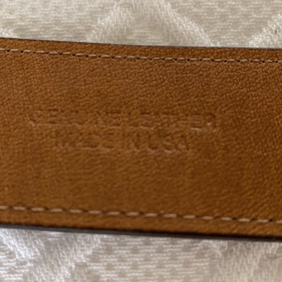 Moore & Giles Brown Distressed Buckle Belt - Picture 8 of 8